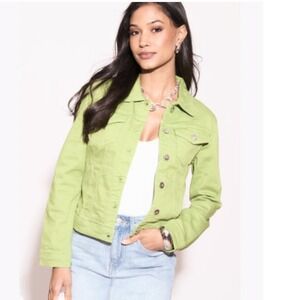 Soft Yellow Linen J. Jill Utility Jacket Blazer Light Academia  Coquettecore